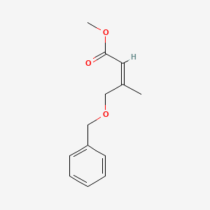 B584385 4-Benzyloxy-3-methyl-but-2-enoic acid methyl ester CAS No. 449759-41-5
