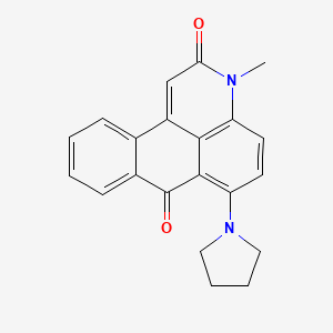 molecular formula C21H18N2O2 B5843866 3-methyl-6-(1-pyrrolidinyl)-3H-naphtho[1,2,3-de]quinoline-2,7-dione 