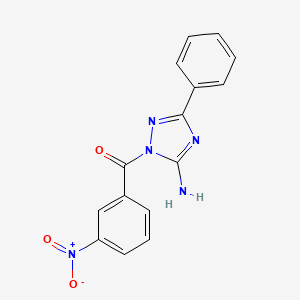 1-(3-nitrobenzoyl)-3-phenyl-1H-1,2,4-triazol-5-amine