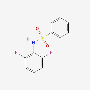molecular formula C12H9F2NO2S B5843882 N-(2,6-difluorophenyl)benzenesulfonamide 