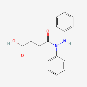 molecular formula C16H16N2O3 B5843884 4-(1,2-diphenylhydrazino)-4-oxobutanoic acid CAS No. 22264-23-9