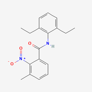 molecular formula C18H20N2O3 B5843933 N-(2,6-diethylphenyl)-3-methyl-2-nitrobenzamide 