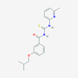 3-isobutoxy-N-{[(6-methyl-2-pyridinyl)amino]carbonothioyl}benzamide