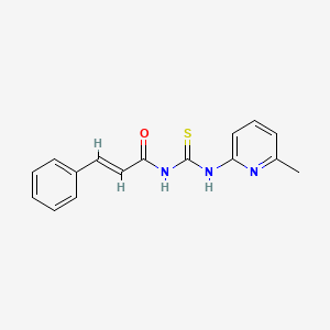 molecular formula C16H15N3OS B5843955 N-{[(6-methyl-2-pyridinyl)amino]carbonothioyl}-3-phenylacrylamide 