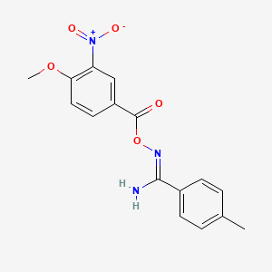 N'-[(4-methoxy-3-nitrobenzoyl)oxy]-4-methylbenzenecarboximidamide