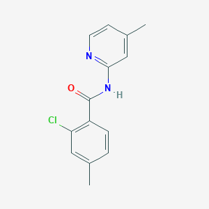 molecular formula C14H13ClN2O B5844022 2-chloro-4-methyl-N-(4-methyl-2-pyridinyl)benzamide 