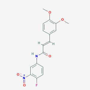 3-(3,4-dimethoxyphenyl)-N-(4-fluoro-3-nitrophenyl)acrylamide