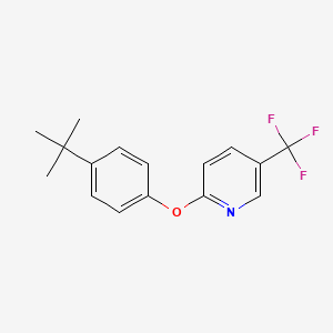 molecular formula C16H16F3NO B5844038 2-(4-tert-butylphenoxy)-5-(trifluoromethyl)pyridine 