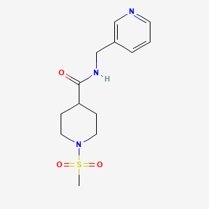 molecular formula C13H19N3O3S B5844042 1-(methylsulfonyl)-N-(3-pyridinylmethyl)-4-piperidinecarboxamide 
