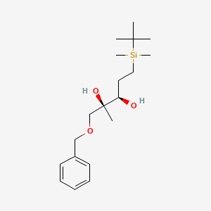 (2S,3R)-5-[Tert-butyl(dimethyl)silyl]-2-methyl-1-phenylmethoxypentane-2,3-diol