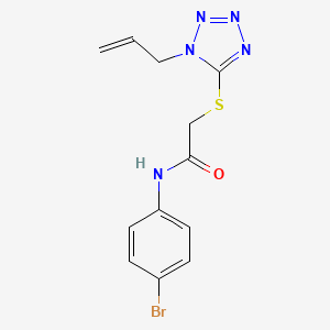 molecular formula C12H12BrN5OS B5844069 2-[(1-allyl-1H-tetrazol-5-yl)thio]-N-(4-bromophenyl)acetamide 