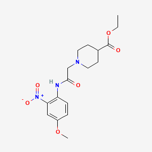 ethyl 1-{2-[(4-methoxy-2-nitrophenyl)amino]-2-oxoethyl}-4-piperidinecarboxylate