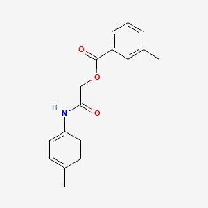 2-[(4-methylphenyl)amino]-2-oxoethyl 3-methylbenzoate