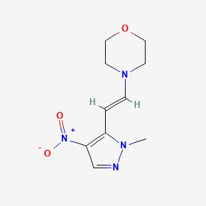 4-[2-(1-methyl-4-nitro-1H-pyrazol-5-yl)vinyl]morpholine