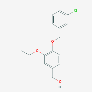 {4-[(3-chlorobenzyl)oxy]-3-ethoxyphenyl}methanol