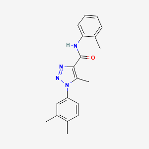 molecular formula C19H20N4O B5844135 1-(3,4-dimethylphenyl)-5-methyl-N-(2-methylphenyl)-1H-1,2,3-triazole-4-carboxamide 