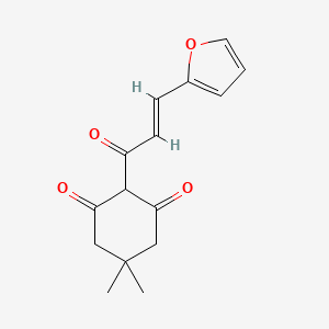 molecular formula C15H16O4 B5844159 2-[3-(2-furyl)acryloyl]-5,5-dimethyl-1,3-cyclohexanedione 