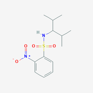 molecular formula C13H20N2O4S B5844180 N-(1-isopropyl-2-methylpropyl)-2-nitrobenzenesulfonamide 