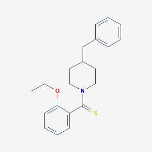 molecular formula C21H25NOS B5844201 4-benzyl-1-[(2-ethoxyphenyl)carbonothioyl]piperidine 