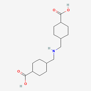 molecular formula C16H27NO4 B584423 trans-trans-4,4'-Iminodimethylenedi(cyclohexanecarboxylic acid) CAS No. 93940-19-3