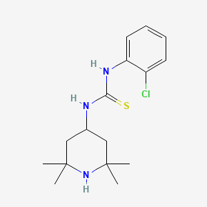 molecular formula C16H24ClN3S B5844247 N-(2-chlorophenyl)-N'-(2,2,6,6-tetramethyl-4-piperidinyl)thiourea 