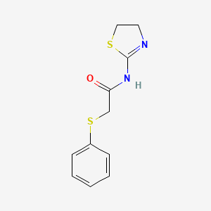 molecular formula C11H12N2OS2 B5844249 N-(4,5-dihydro-1,3-thiazol-2-yl)-2-(phenylthio)acetamide 