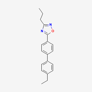 molecular formula C19H20N2O B5844255 5-(4'-ethyl-4-biphenylyl)-3-propyl-1,2,4-oxadiazole 