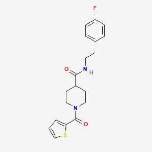 N-[2-(4-fluorophenyl)ethyl]-1-(2-thienylcarbonyl)-4-piperidinecarboxamide