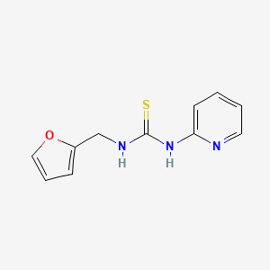 molecular formula C11H11N3OS B5844273 N-(2-furylmethyl)-N'-2-pyridinylthiourea 