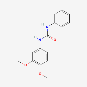 molecular formula C15H16N2O3 B5844304 N-(3,4-二甲氧基苯基)-N'-苯基脲 