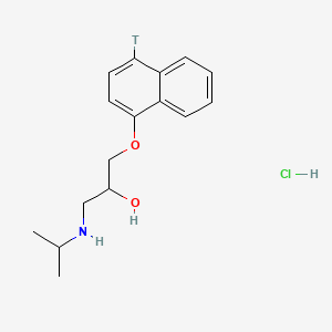molecular formula C16H22ClNO2 B584432 DL-Propranolol-[4-3H] hydrochloride CAS No. 152558-63-9