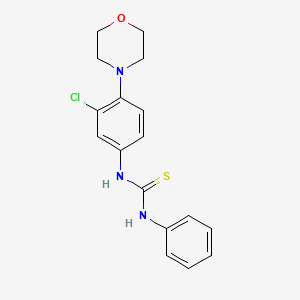 molecular formula C17H18ClN3OS B5844329 N-[3-chloro-4-(4-morpholinyl)phenyl]-N'-phenylthiourea 