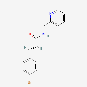 molecular formula C15H13BrN2O B5844353 3-(4-bromophenyl)-N-(2-pyridinylmethyl)acrylamide 