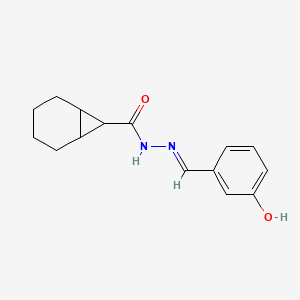 N'-(3-hydroxybenzylidene)bicyclo[4.1.0]heptane-7-carbohydrazide