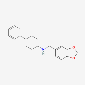 molecular formula C20H23NO2 B5844380 (1,3-benzodioxol-5-ylmethyl)(4-phenylcyclohexyl)amine 