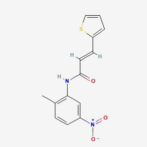 molecular formula C14H12N2O3S B5844386 N-(2-methyl-5-nitrophenyl)-3-(2-thienyl)acrylamide 