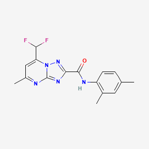 molecular formula C16H15F2N5O B5844470 7-(difluoromethyl)-N-(2,4-dimethylphenyl)-5-methyl[1,2,4]triazolo[1,5-a]pyrimidine-2-carboxamide 