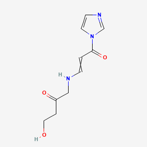 molecular formula C10H13N3O3 B584450 4-Hydroxy-1-[(3-imidazol-1-yl-3-oxoprop-1-enyl)amino]butan-2-one CAS No. 89186-34-5