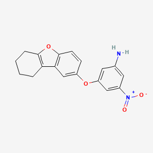 B5844553 3-nitro-5-(6,7,8,9-tetrahydrodibenzo[b,d]furan-2-yloxy)aniline CAS No. 5671-16-9