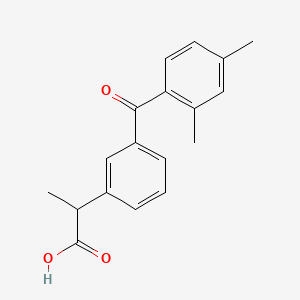 molecular formula C18H18O3 B584456 (2RS)-2-[3-(2,4-Dimethylbenzoyl)phenyl]propanoic Acid CAS No. 1785759-59-2