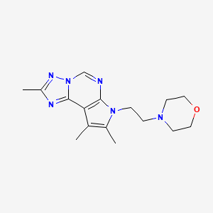 2,8,9-trimethyl-7-[2-(4-morpholinyl)ethyl]-7H-pyrrolo[3,2-e][1,2,4]triazolo[1,5-c]pyrimidine