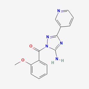 1-(2-methoxybenzoyl)-3-(3-pyridinyl)-1H-1,2,4-triazol-5-amine