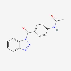 N-[4-(1H-1,2,3-benzotriazol-1-ylcarbonyl)phenyl]acetamide