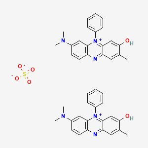 B584468 Bis(N-(7-hydroxy-8-methyl-5-phenylphenazin-3-ylidene)dimethylammonium) sulfate CAS No. 149057-64-7