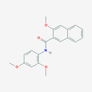 molecular formula C20H19NO4 B5844739 N-(2,4-dimethoxyphenyl)-3-methoxy-2-naphthamide 