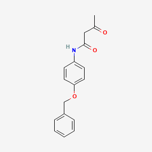 molecular formula C17H17NO3 B5844744 N-[4-(benzyloxy)phenyl]-3-oxobutanamide 