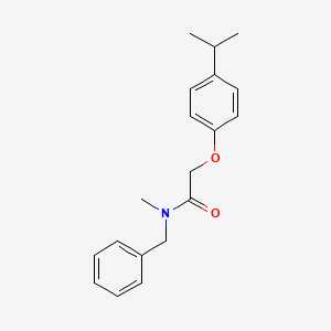 molecular formula C19H23NO2 B5844755 N-benzyl-2-(4-isopropylphenoxy)-N-methylacetamide 