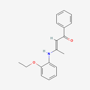 molecular formula C18H19NO2 B5844759 3-[(2-ethoxyphenyl)amino]-1-phenyl-2-buten-1-one 