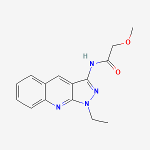 molecular formula C15H16N4O2 B5844779 N-(1-ethyl-1H-pyrazolo[3,4-b]quinolin-3-yl)-2-methoxyacetamide CAS No. 4874-80-0