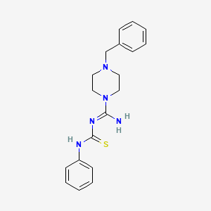 N-(anilinocarbonothioyl)-4-benzyl-1-piperazinecarboximidamide